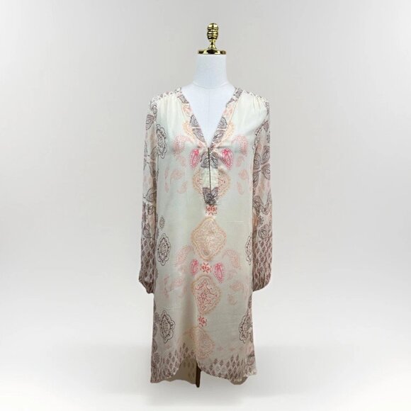 Free People Peacemaker Bohemian Printed High-Low Dress - Medium - Worn 1 Time - Picture 3 of 14